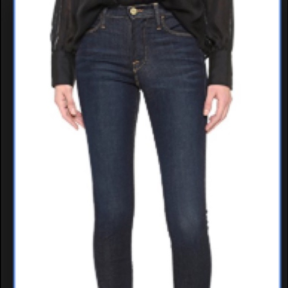 FRAME DENIM | le high skinny – dark wash - Picture 1 of 8